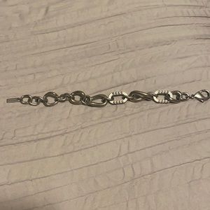 Jewel mint Silver tone bracelet